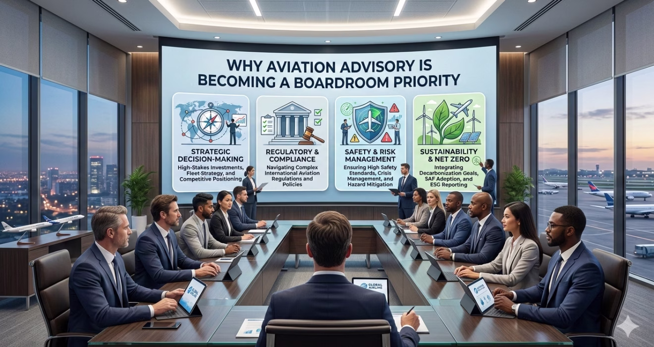 Aviation strategic advisory and governance.